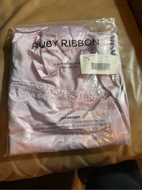 Ruby Ribbon Lavender Lace-Trim Shapewear Slip